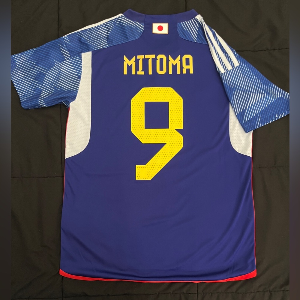 Mitoma #9 Japan 2022 jersey home blue soccer football